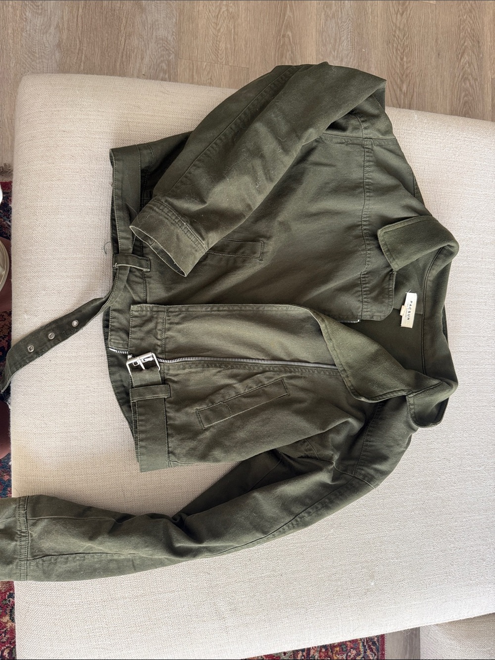 PacSun Olive Green Utility Jacket with Belt